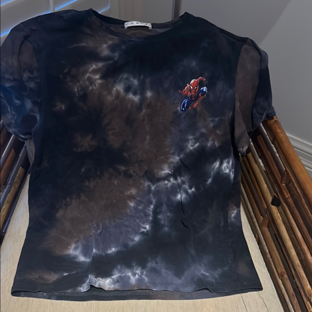 Marvel tie dye Spider-Man t shirt.